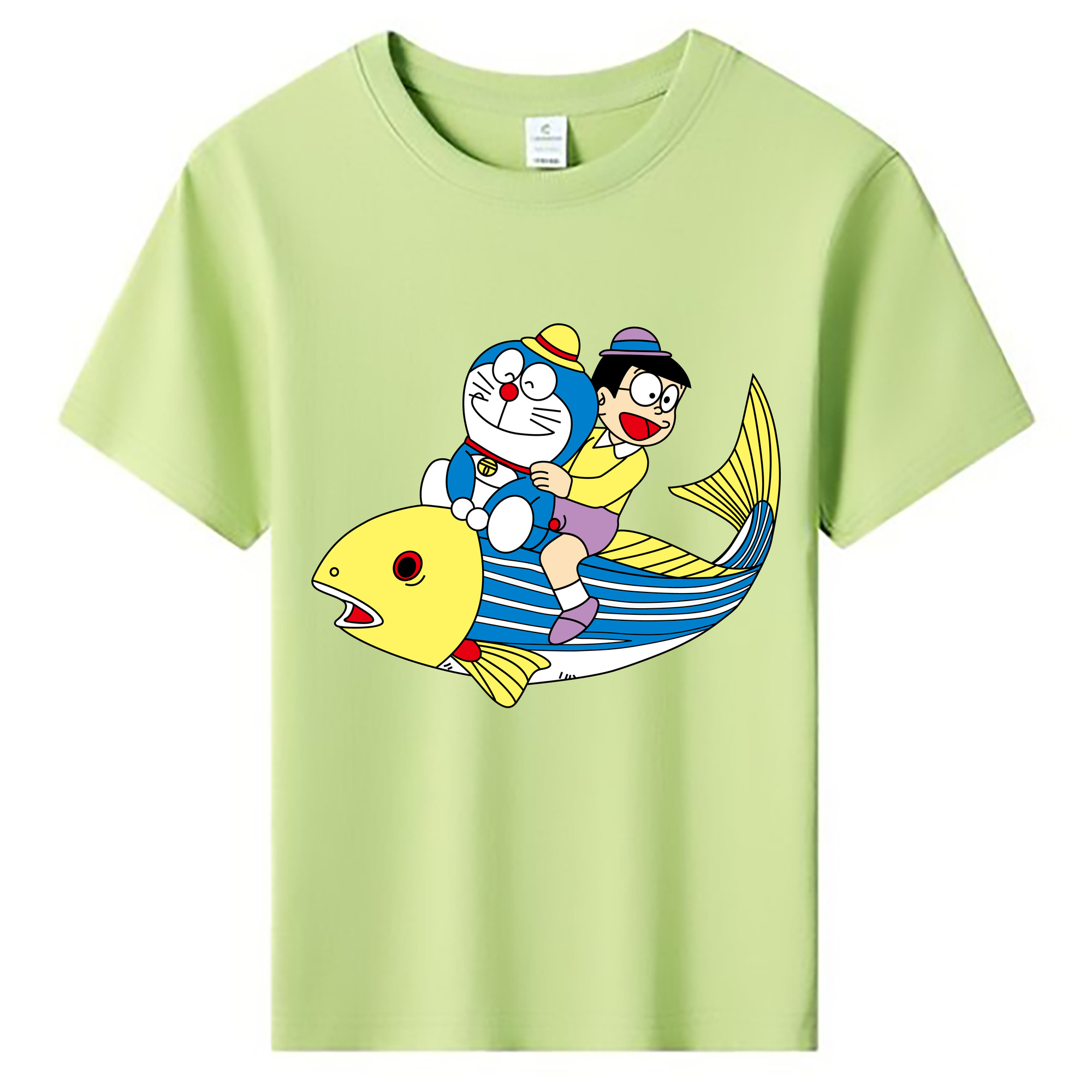 （画像用） ドラえもん 野比 のび太 Doraemon Nobita Nobi 綿100％キッズTシャツ（フロントプリント）